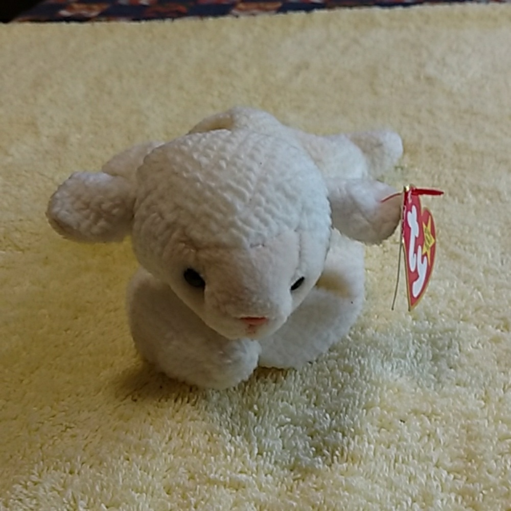 COPY - Beanie baby Lamb by ty called fleece